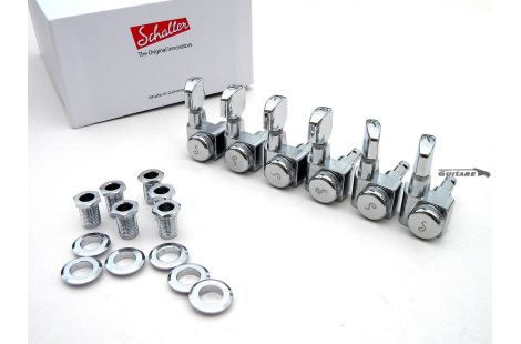 Schaller F machine heads locking tuners series Chrome staggered