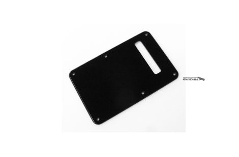 Platte Strat Gilmour glänzend schwarze Acryl Tremolo Abdeckung