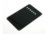 Plaque arrière Strat cache tremolo 1 pli noir 6 trous 54mm E-E spacing