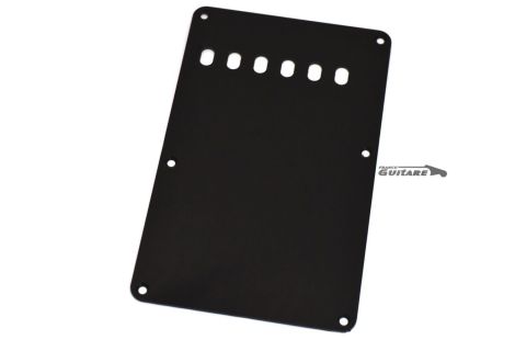 Stratocaster back plate tremolo 1 pli black 6 holes