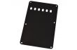 Plate Strat cover tremolo 1 capa negro black 6 agujeros 52,5mm espaciado EE