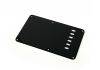 Strat Backplate Tremolo Cover 1 lagig schwarz 6 Löcher 54mm EE Abstand