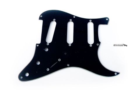 Fender Stratocaster Black Pickguard 3 plies Am vintage 57 8 Holes