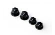 Jazz Bass potentiometer knobs black to fit made in japan