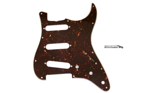Pickguard Fender Stratocaster Am Vintage 1962 11 holes Tortoise 4 ply