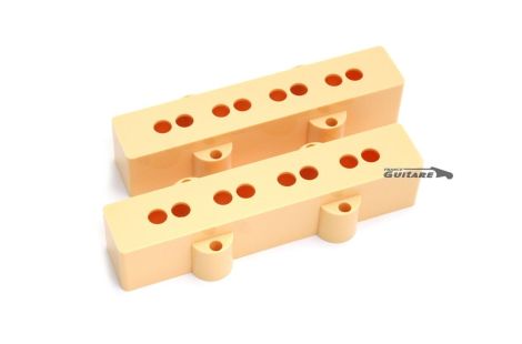 Cubiertas de pastilla Jazz Bass American Standard Aged White Cream