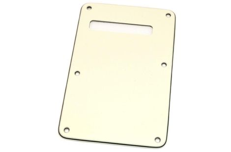 Fender Stratocaster modern tremolo backplate 3 ply parchment white