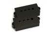 Pair of gloss black Fender Precision Bass pickup covers